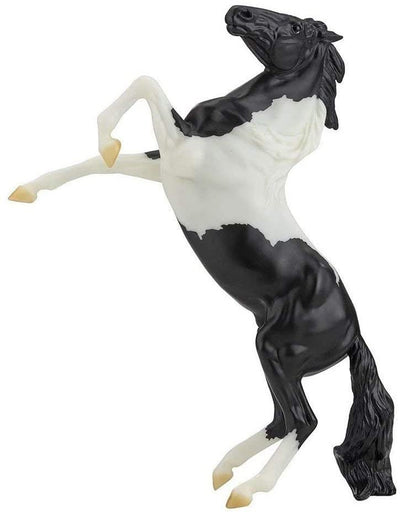 Breyer Freedom Series 1:12 Scale Model Horse | Black Pinto Rearing Mustang