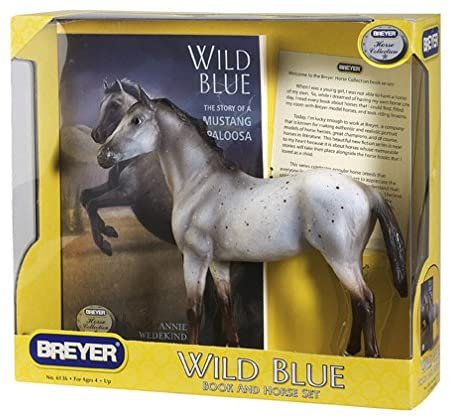 Breyer Wild Blue Horse & Book Set