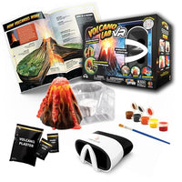 Abacus Brands STEAM Volcano Lab VR - Build and Erupt Your Own Volcano - Virtual Reality Kids Science Kit, Book and Interactive STEAM Learning Activity Set