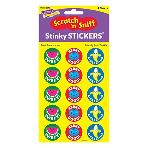 Trend Scratch n Sniff Stinky Sticker Treats Fruit Punch Scent