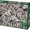 Cobble Hill Black and White : Animals 1000 Pc Puzzle  - copy