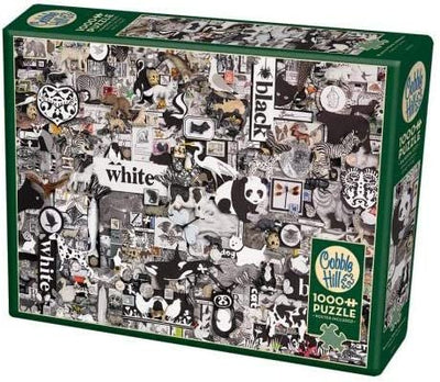 Cobble Hill Black and White : Animals 1000 Pc Puzzle  - copy