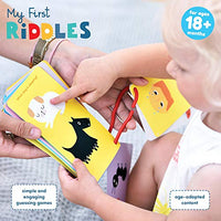 Banana Panda My First Riddles Educational Board Book with 38 Fun Guessing Games, Ring-Bound Travel-Friendly Format, Content Designed for Toddlers Ages 18 Months and up