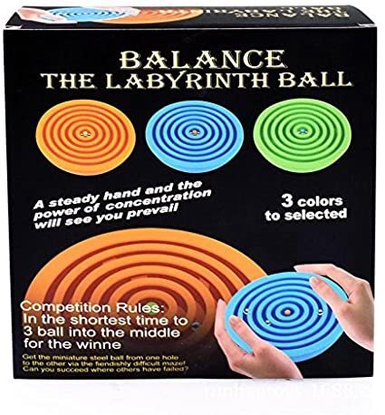 Warm & Fuzzy The Labyrinth Balance Ball Assorted Colors