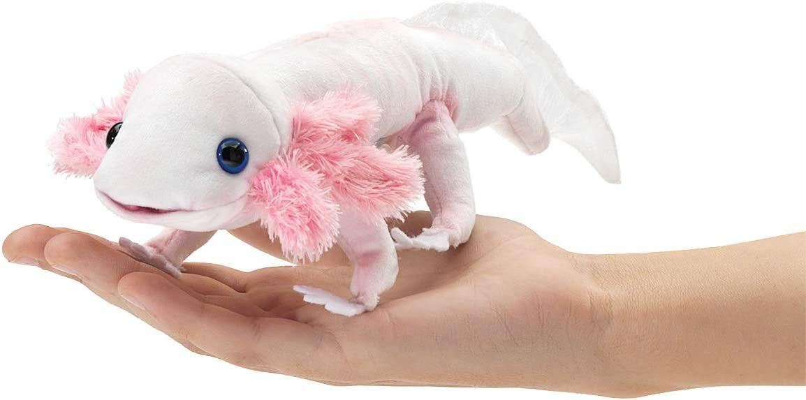 Hand Puppet - Folkmanis - Axolotl New Soft Doll Plush 3152