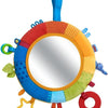 HABA Rainbow Discovery Mirror - Hang from Crib or Use as a Pillow with Entertaining Elements for Baby to Explore
