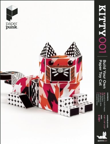 Paper Punk Kitty 001 Paper Toy Cat