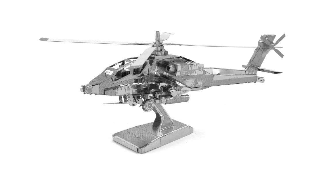 Metal Earth Aircraft: AH-64 Apache Helicopter