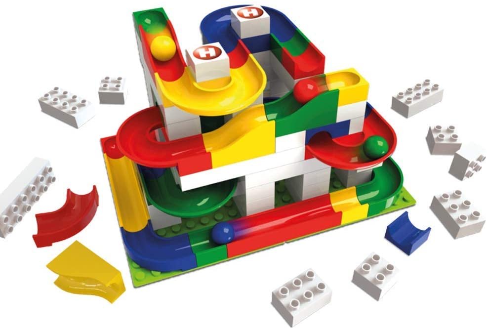 Haba Hubelino Basic Marble Run Set Compatable with Duplo