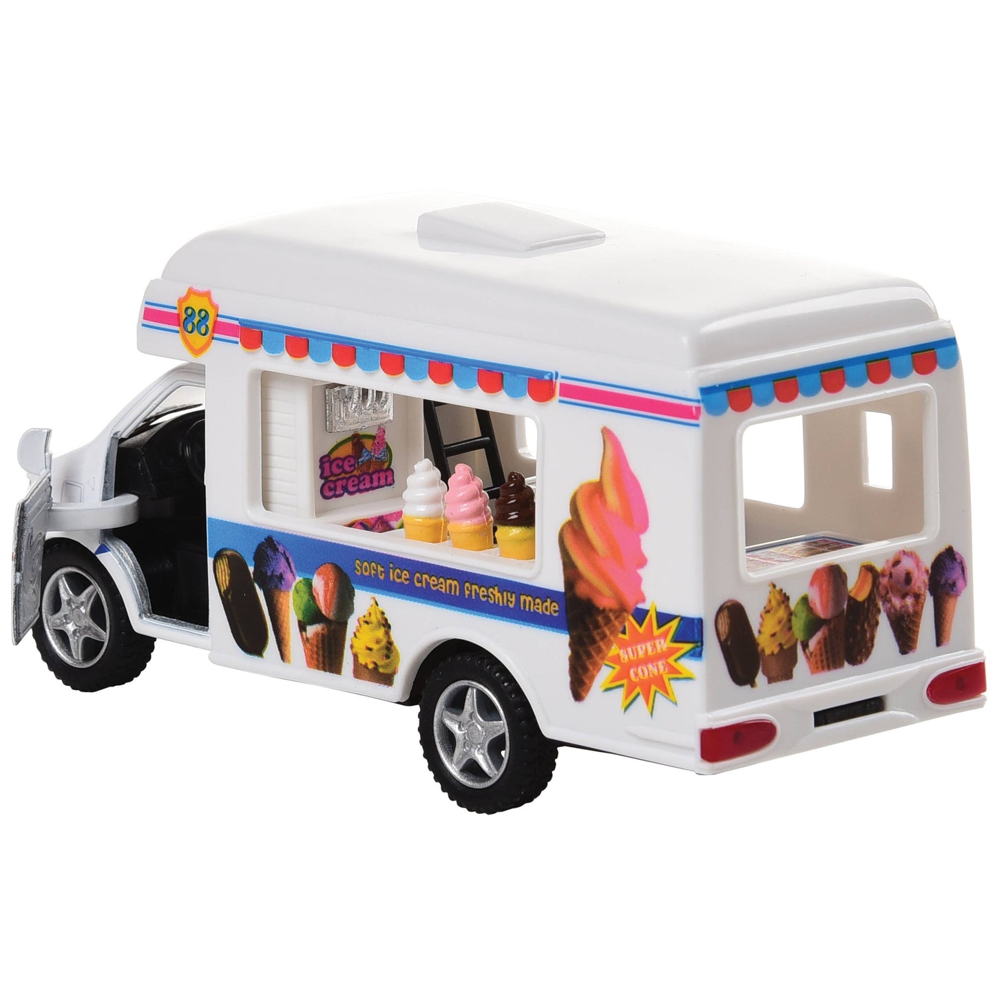 US Toy Company - Ice Cream Truck Die Cast 12-unit Display