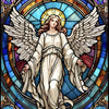 SunsOut - 1324 Stained Glass Angel 1000 pc Puzzle