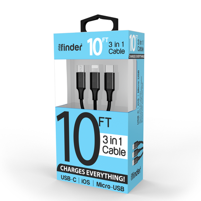 10Ft 3 in 1 Cable