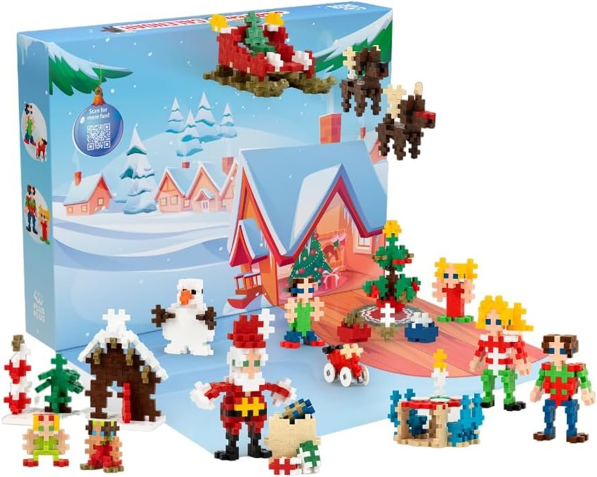 Plus Plus Holiday Advent Calendar w/ 25 Day Build