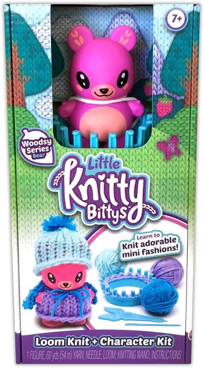 Little Knitty Bittys Bear Knitting Set