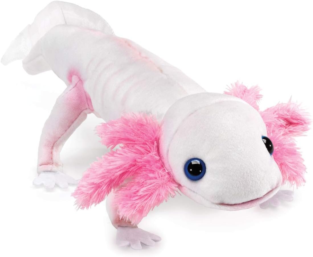 Hand Puppet - Folkmanis - Axolotl New Soft Doll Plush 3152