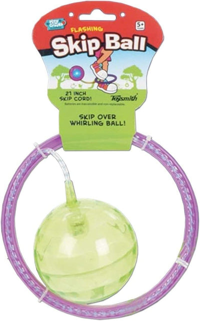 Toysmith - Playground Classics Flashing Skip Ball, Skip and Hop