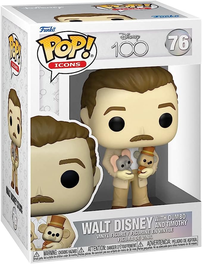 Funko Pop! Disney 100 Year Celebration Walt Disney with Dumbo and Timothy #76