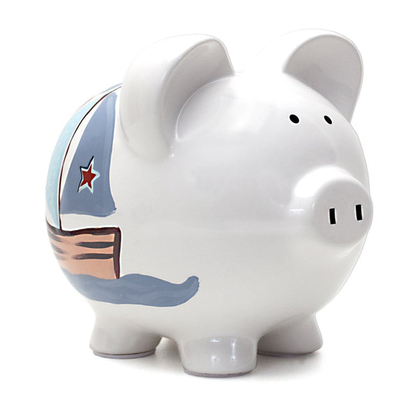 Child to Cherish Piggy Bank -- Nautical