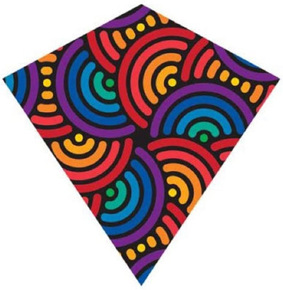 X Kites ColorMax Nylon Big Swirl Kite 25 Inches Wide