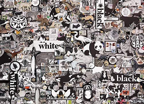 Cobble Hill Black and White : Animals 1000 Pc Puzzle  - copy