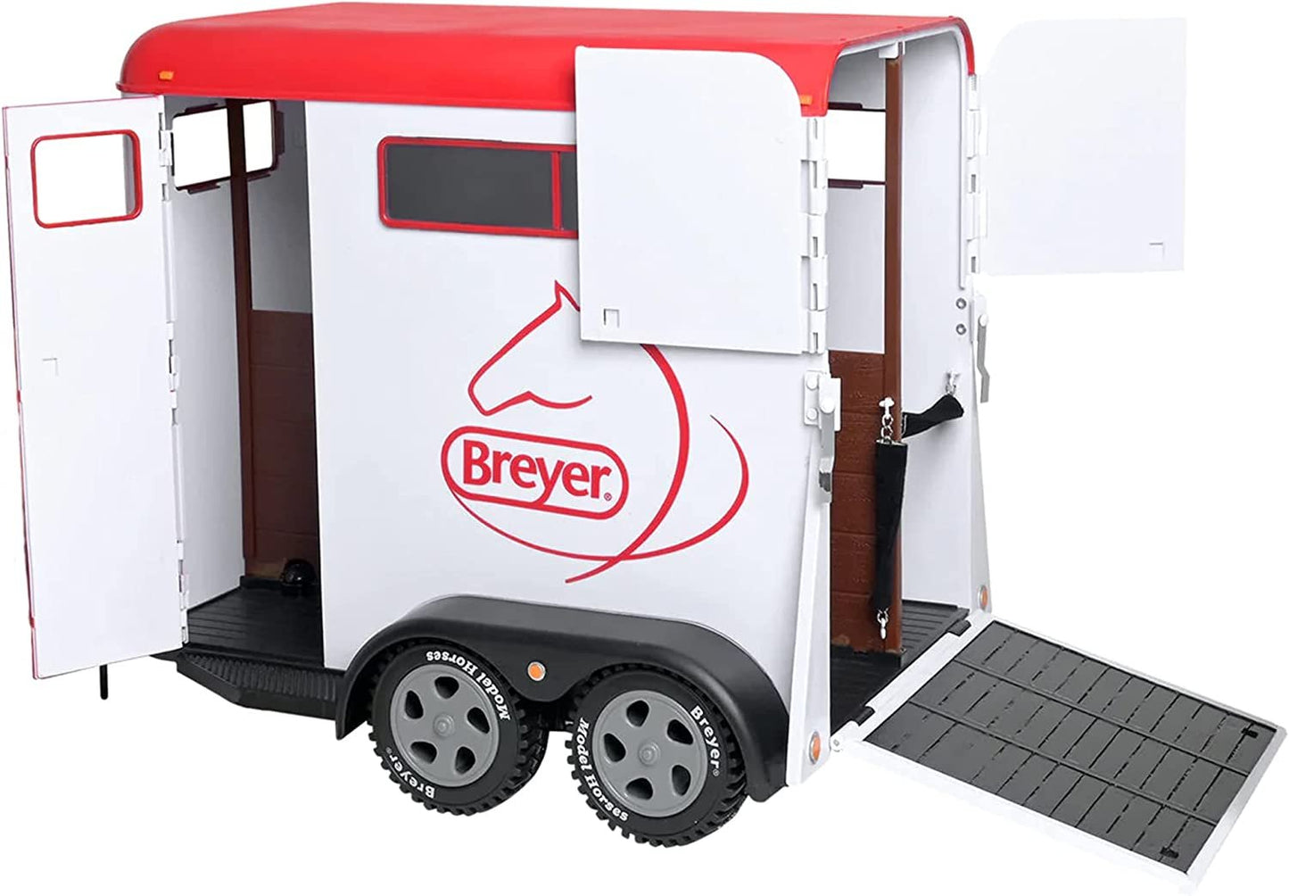 Breyer Traditional Series Two-Horse Trailer Toy | (1: 9 Scale) | Model# 2619 White