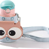 Coco Cap Owl Thermal Vacuum Insulated Water Bottle with Snap on Sleeve , Durable Design, Easy Open Button & Carrying Lanyard, Double-Walled Stainless-Steel  - copy - copy