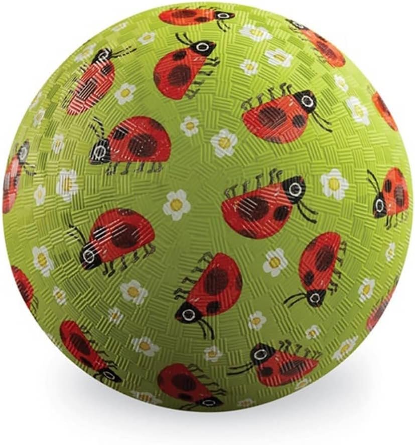 Crocodile Creek Ladybug Rubber Playground Ball