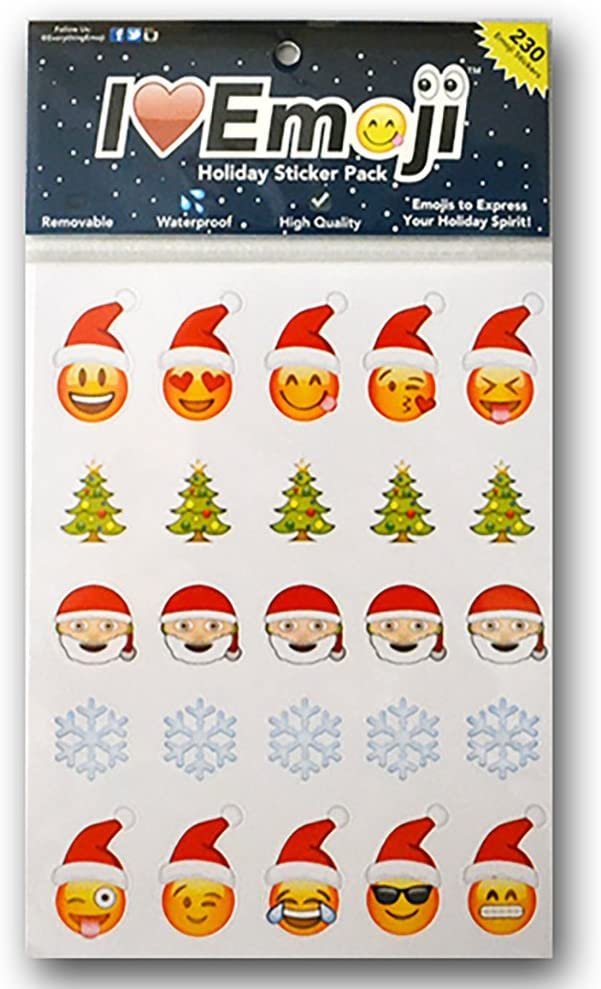 I Love Emoji Holiday Sticker Pack