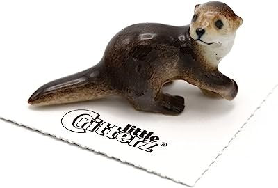 Little Critterz "Glide" River Otter Porcelain Figurine