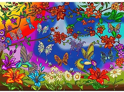 JaCarou Butterflies and Hummingbirds 1000 pcs puzzle