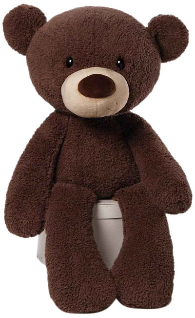 GUND Fuzzy Teddy Bear Jumbo Stuffed Animal Plush, Chocolate Brown, 34"