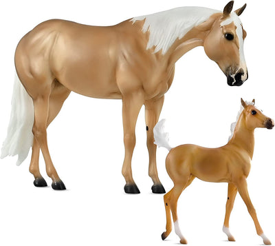 Breyer Horses Traditional Series Ebony Shines & Charlize | 2 Horse Set | Horse Toy Model