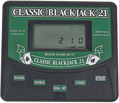 Classic Blackjack 21 Electronic Handheld Game