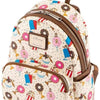 Loungefly Disney Chip and Dale Snackies All Over Print Mini Backpack