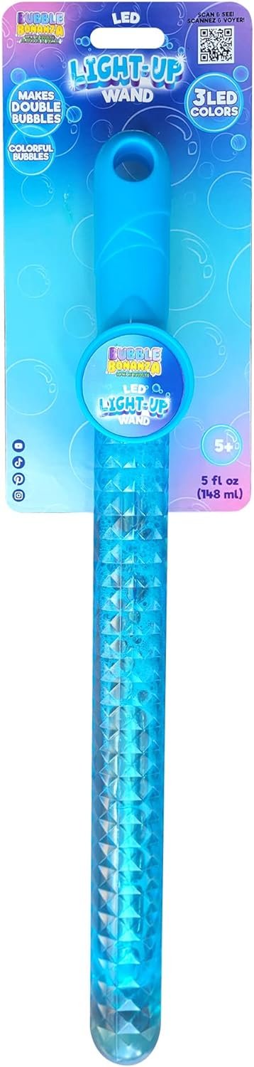 LED Light Up Motion Bubbe  Wand 5oz