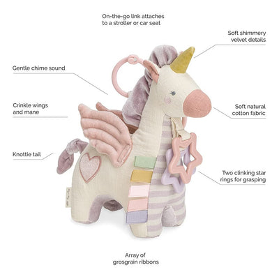 Itzty Ritzy Link n Love Pegasus Activity Plush Teether