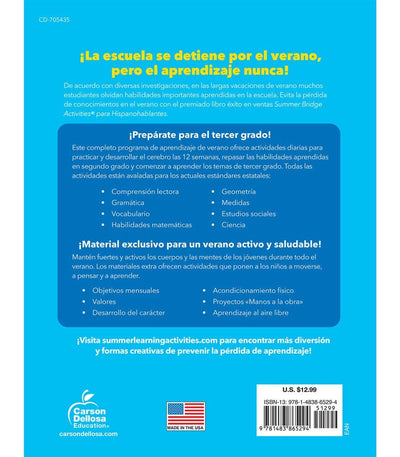 Carson Dellosa Education - Summer Bridge Activities Spanish 2-3, Grades 2 - 3