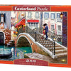 CASTORLAND by Bridge Toys - 2000 Piece Jigsaw Puzzle, Venice Bridge, Venetian canals, Venice Italy Puzzle, Gondola Puzzle, Adult Puzzles, Castorland C-200559-2