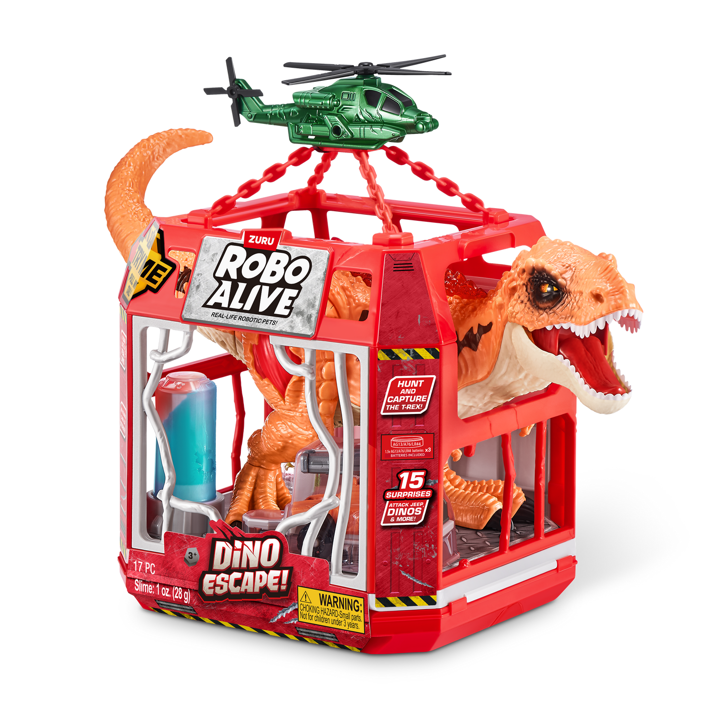 The Zoofy Group , LLC - ZURU-Robo Alive - Dino Escape --Dino Playset-Ser 1