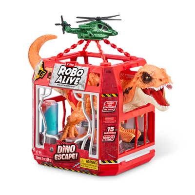 The Zoofy Group , LLC - ZURU-Robo Alive - Dino Escape --Dino Playset-Ser 1