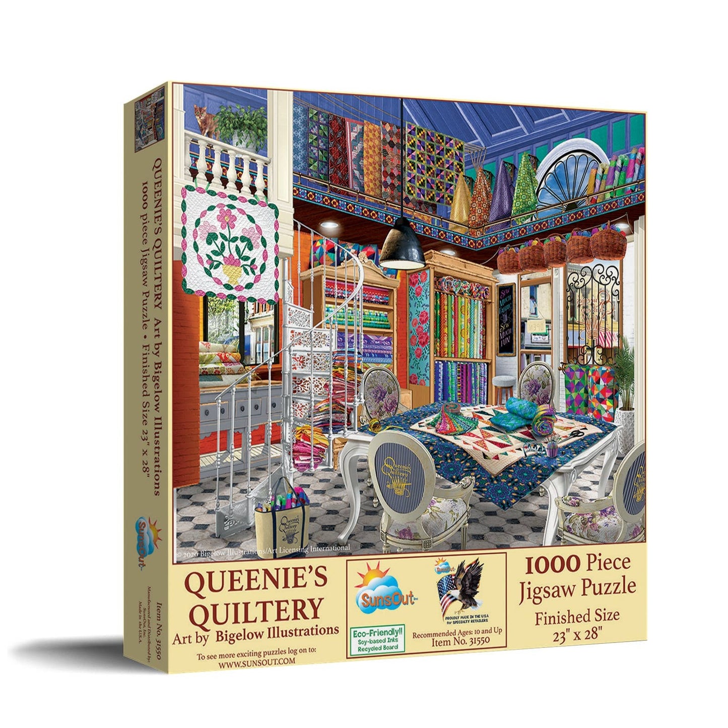SunsOut - 0539 Queenie's Quiltery 1000 pc Puzzle