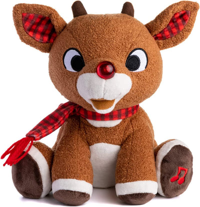 Rudolph the Red Nose Reindeer Plush Toy Lights and Music