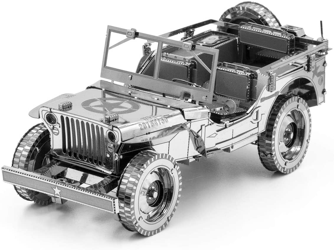 Fascinations Metal Earth ICONX Willys Overland 3D Metal Model Kit