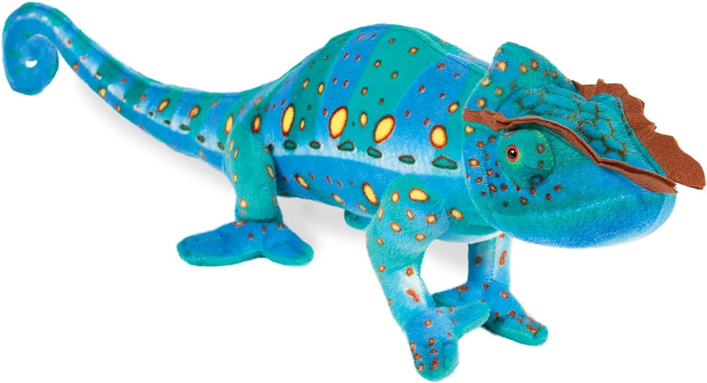 Real Planet African Chameleon 23" Plush Toy - Blue