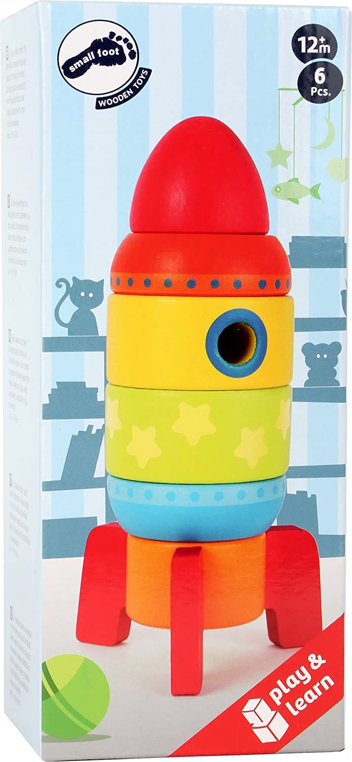 Small Foot Colorful Wooden Stacking Robot