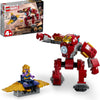 LEGO Marvel Iron Man Hulkbuster vs. Thanos 76263 Building Toy Set with Thanos and Iron Man Figures, Hulkbuster Toy with Posable Mech for Super Hero Battle Action, Fun Marvel Toy for Kids