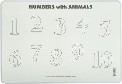 Painless Learning Numbers with Animals Placemat