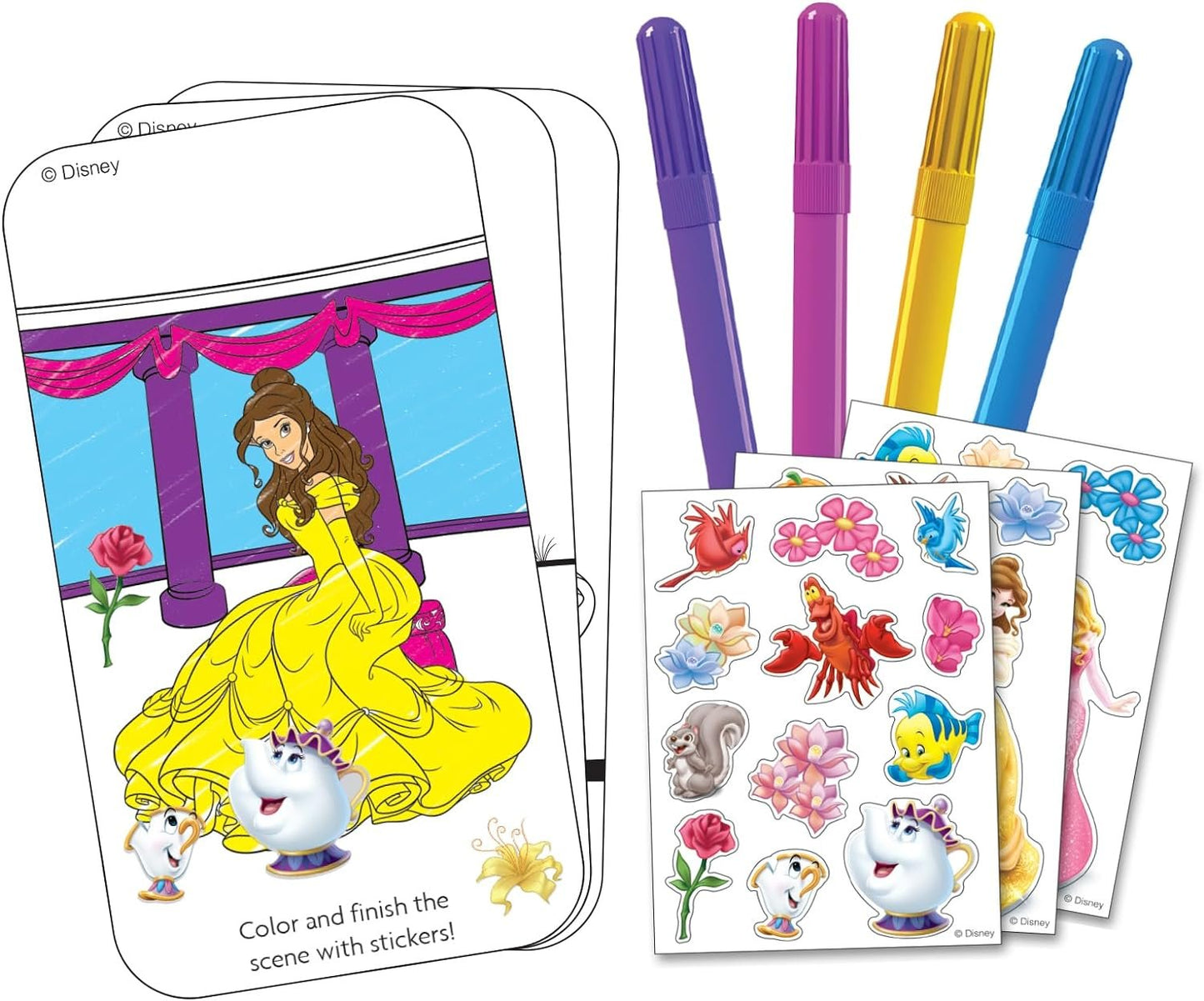 Disney Princess Color'n Sticker Activities Fun on the Go   - copy