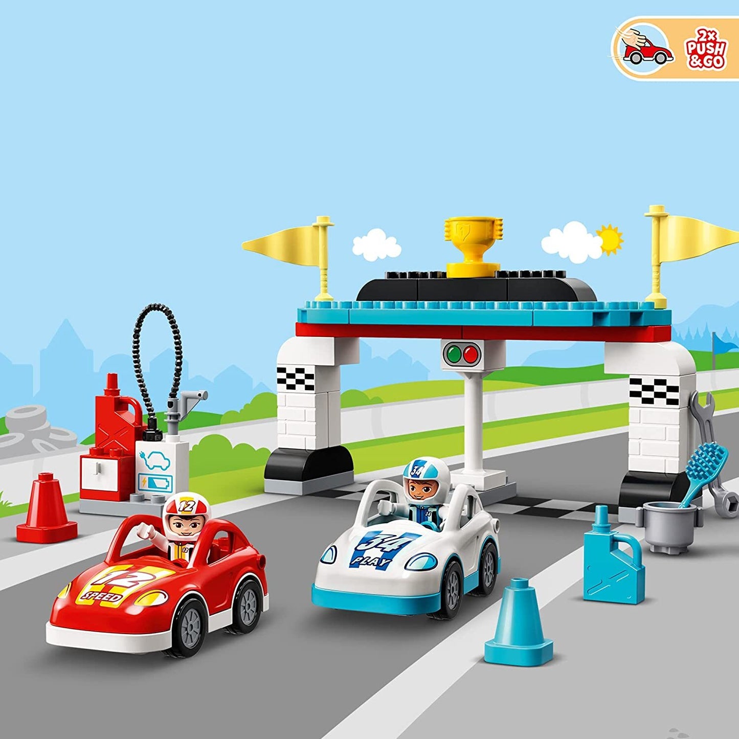LEGO DUPLO Town Race Cars 10947 Cool Car-Race
