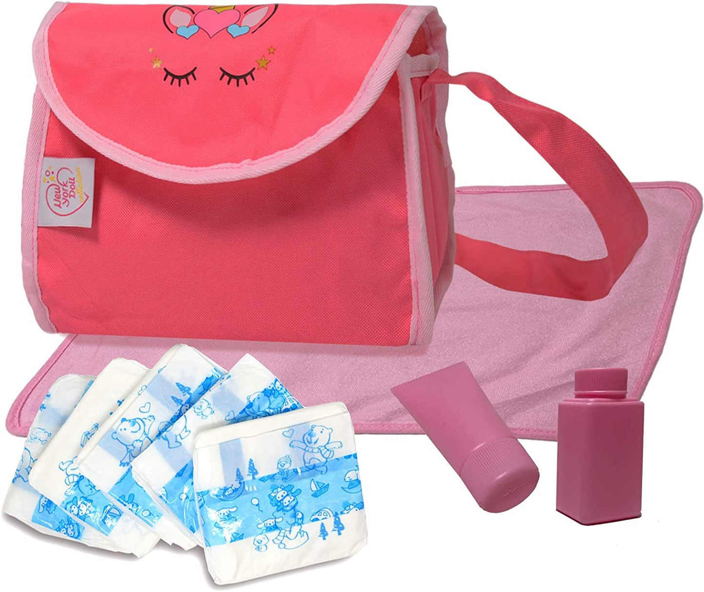 New York Doll Collection Unicorn Diaper Bag -